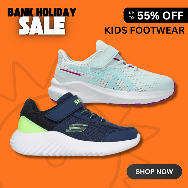 55% OFF KIDS FOOTWEAR
